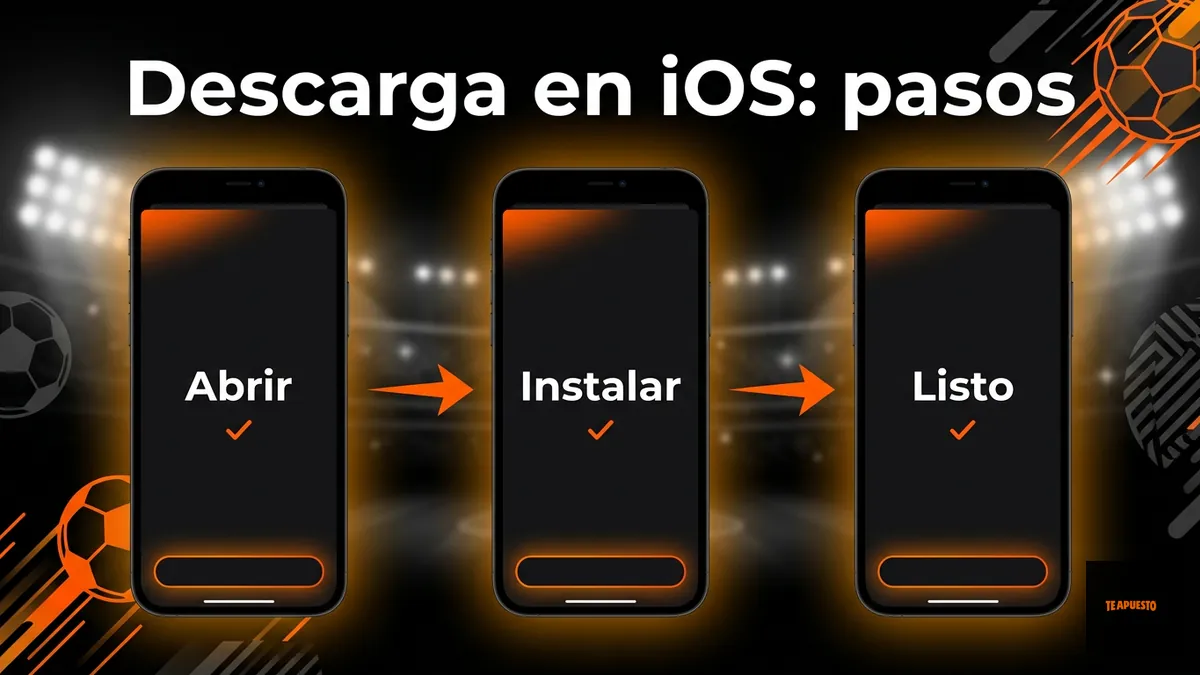 Pasos para descargar la app de Te Apuesto en iOS en Chile