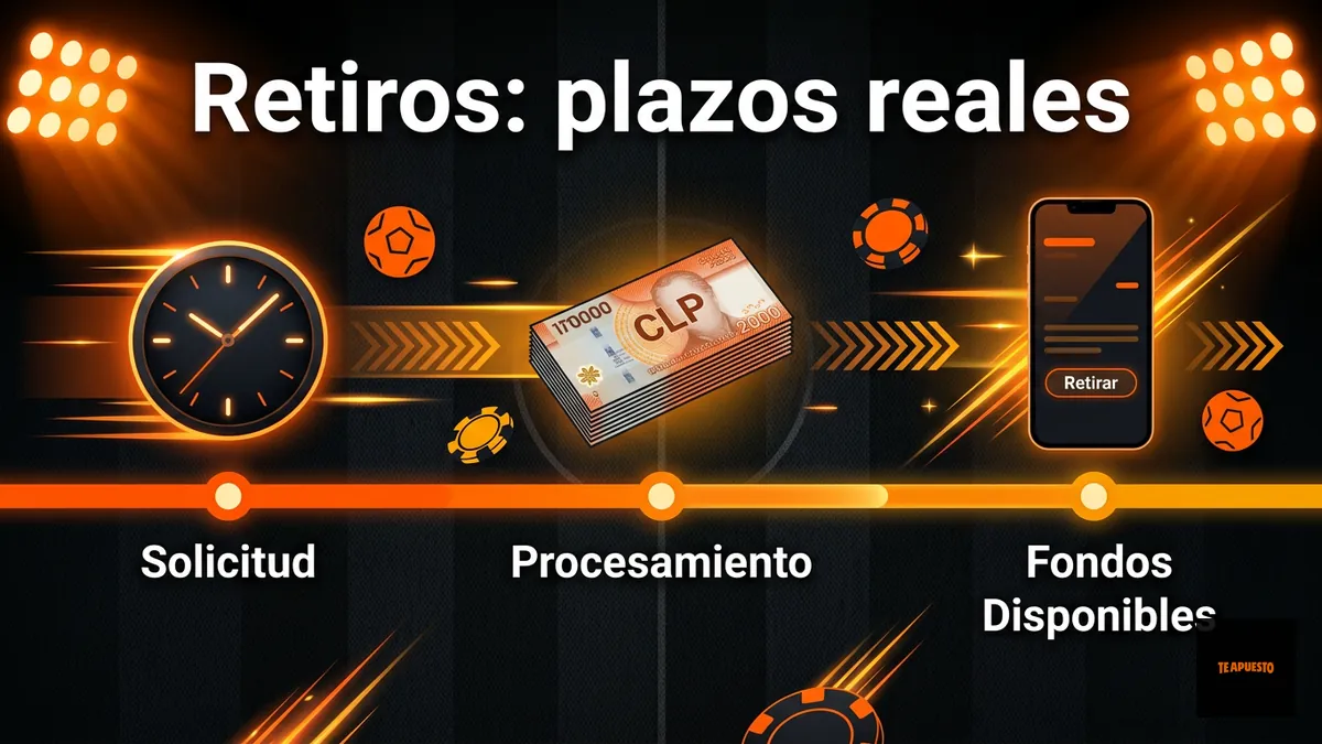 Línea de tiempo del plazo de un retiro antes de escribir al soporte de Te Apuesto