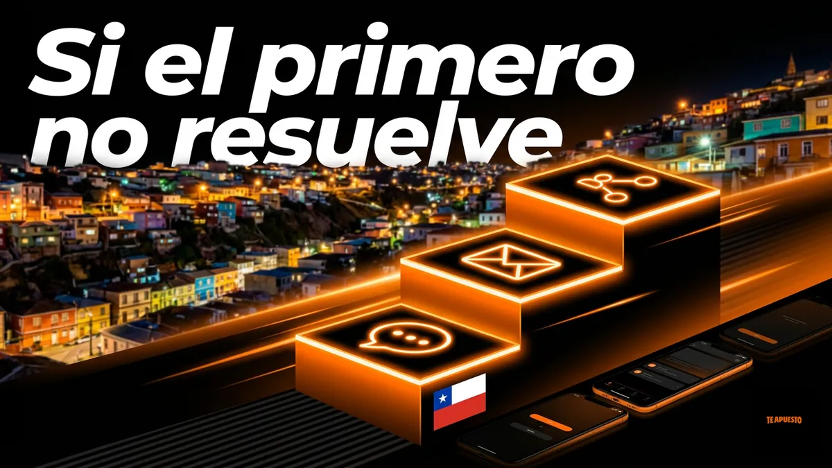Escalera de canales para escalar una consulta en Te Apuesto