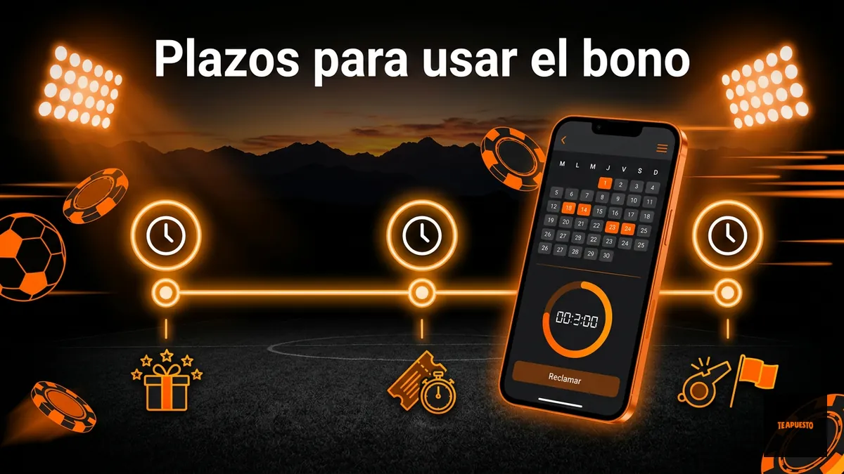 Línea de tiempo con los plazos para cobrar el bono de Te Apuesto