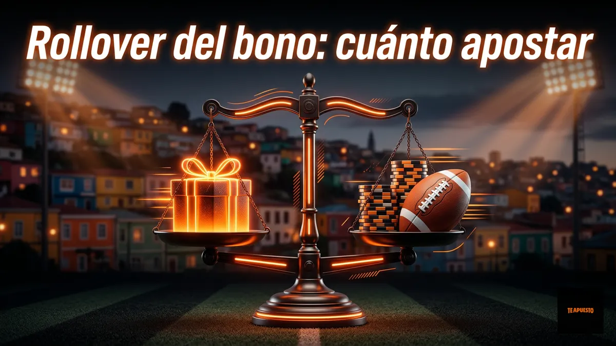 Balanza que representa el rollover del bono de Te Apuesto