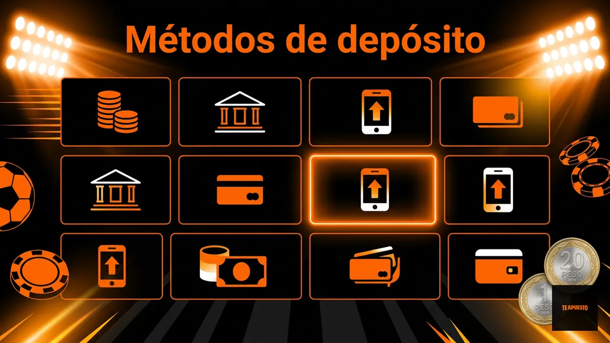 Métodos de depósito para activar el bono en Te Apuesto