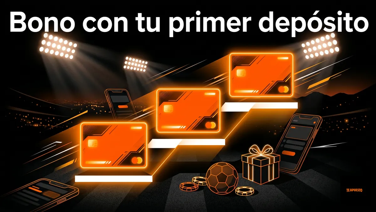 Escalera del bono por primer depósito en Te Apuesto
