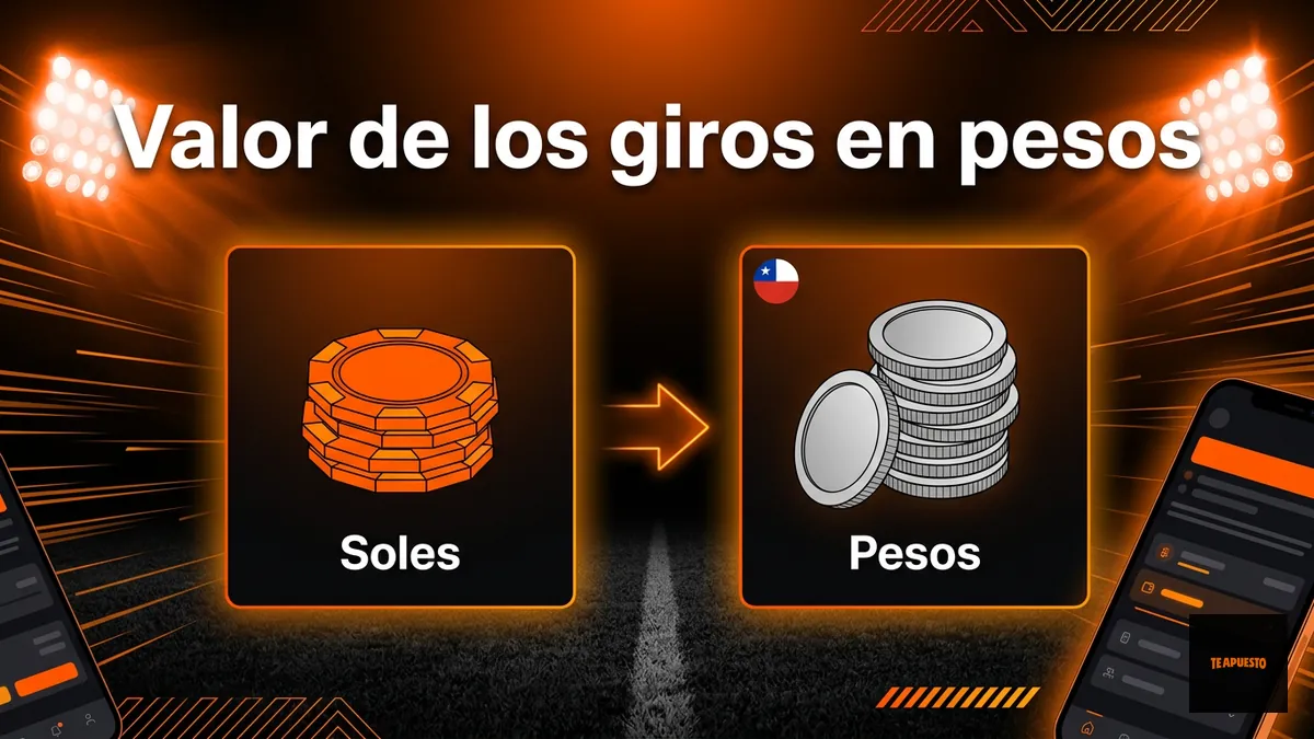 Comparación del valor de los giros en soles y pesos chilenos en Te Apuesto