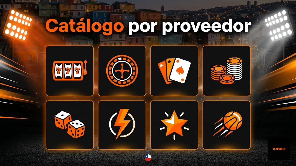 Catálogo de tragamonedas por proveedor en Te Apuesto Chile