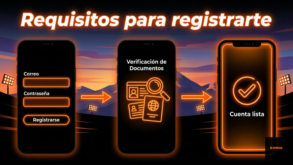 Requisitos y documentos para registrarse en Te Apuesto Chile