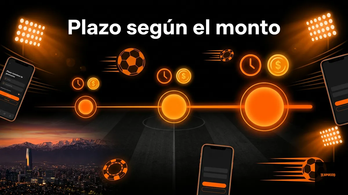 Plazos de retiro según el monto en Te Apuesto